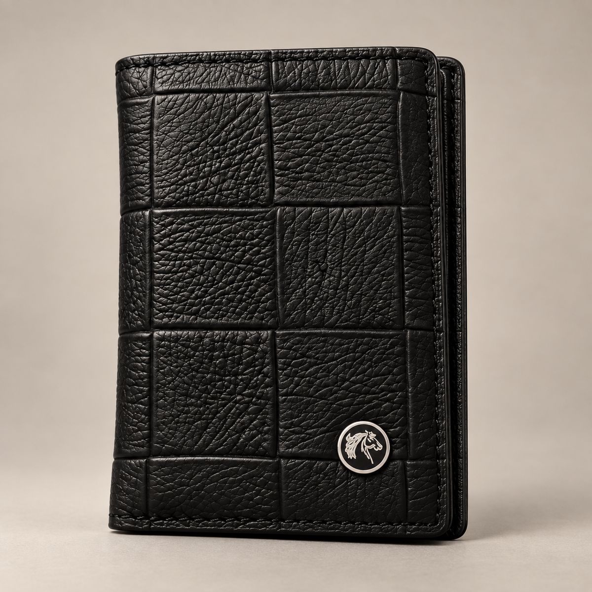 Portefeuille Femme en Cuir – Modèle Échiquier Valoré