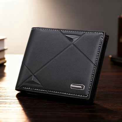 Portefeuille Homme Géométrique – Modèle Atlas