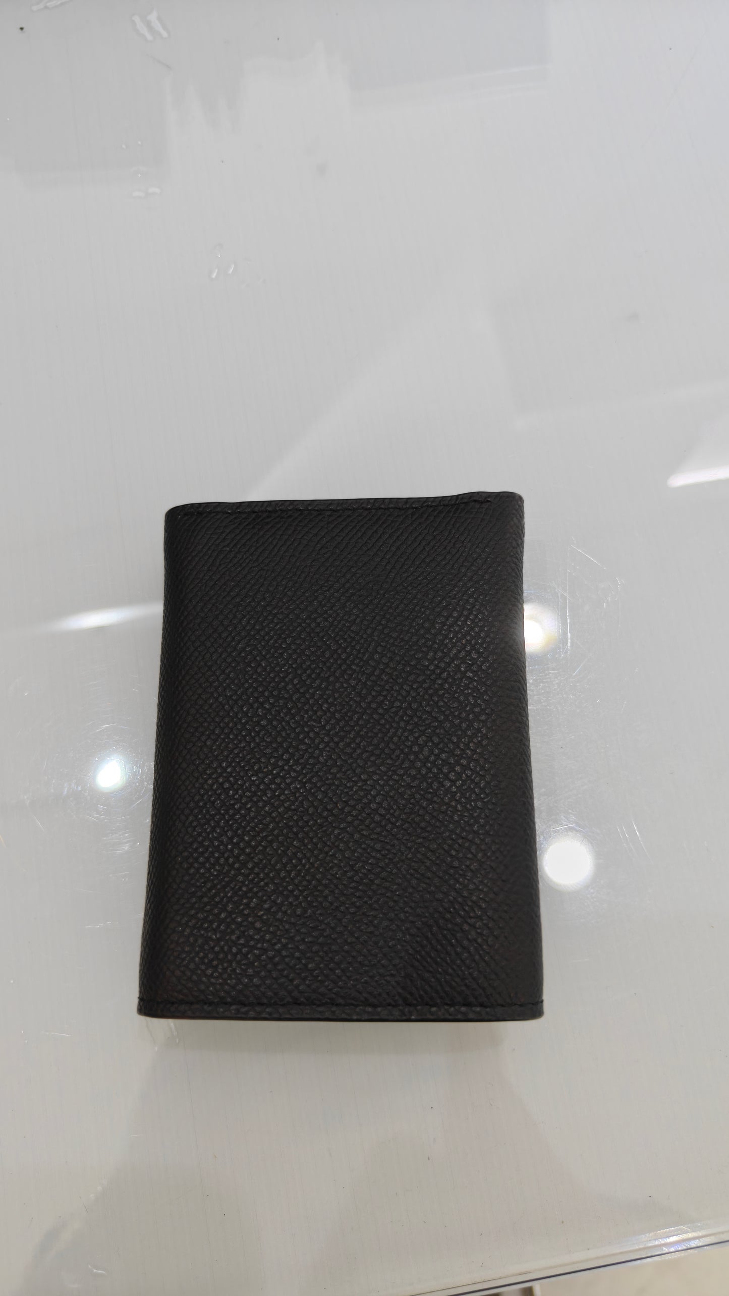 🛡️ Portefeuille en Cuir Noir Grainé