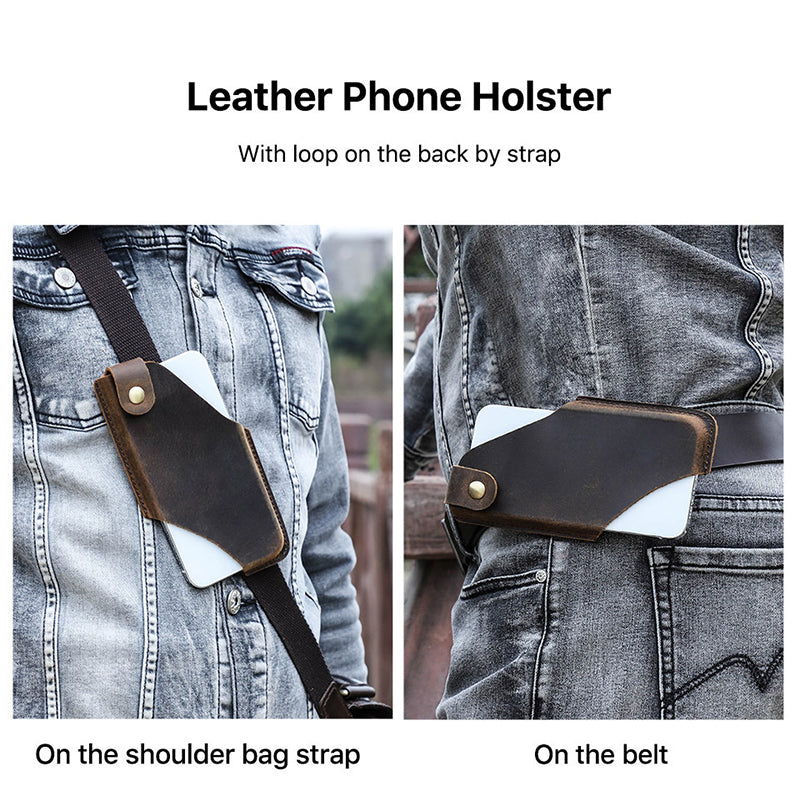 Porte téléphone en cuire - جلد 100% طبيعي
