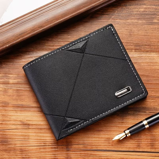 Portefeuille Homme Géométrique – Modèle Atlas